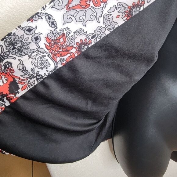 Joan Rivers Vintage Scroll Jersey Knit Jacket with 3/4 Sleeves size Medium - Picture 5 of 7